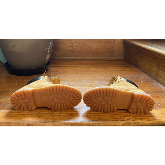 Timberland 6” Inch Premium Women’s Size 6.5 M Boots Nubuck Wheat Lace up Boots - Picture 10 of 10